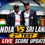 India vs Sri Lanka 2d Test scorecard nowadays