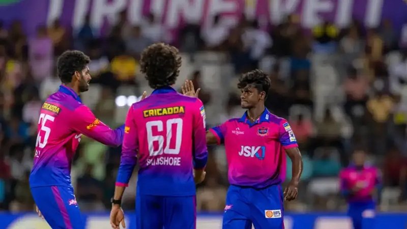 Kovai Kings gamers in the course of TNPL 2026 playoff